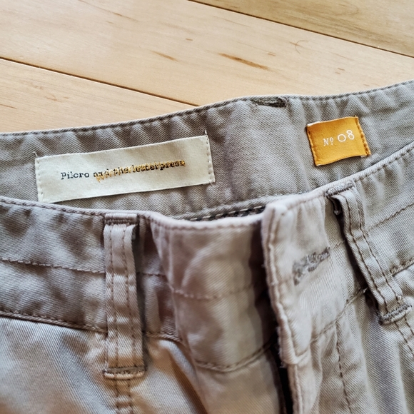 Anthropologie Pilcro and the Letterpress Khaki Pants Size 8 - Picture 5 of 8
